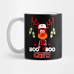 Boo Boo Crew Reindeer Nurse Mug